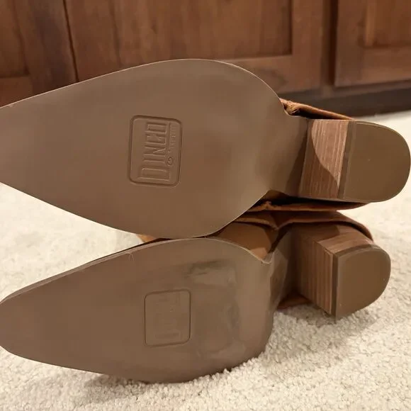 Try On/demo Dingo Women's Wild Fire Western Boots Brown Size 9 Dl2280 Cowboy - Picture 11 of 15